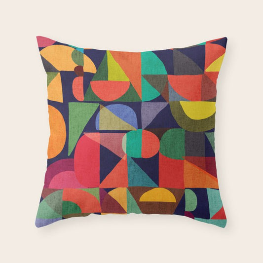 Color Blocks Throw Pillow Gallery Image 2