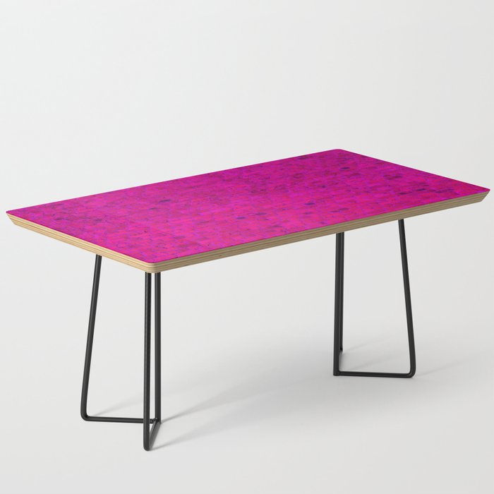 Bright Neon Hot Pink Fuchsia Brick Wall Coffee Table Gallery Image 1
