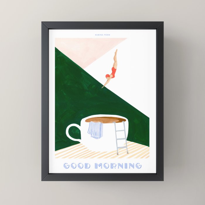 Coffee Diver Mini Art Print Gallery Image 3