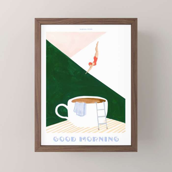 Coffee Diver Mini Art Print Gallery Image 2