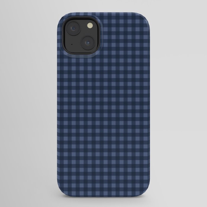Gingham Plaid Pattern - Navy Blue iPhone Case Gallery Image 30