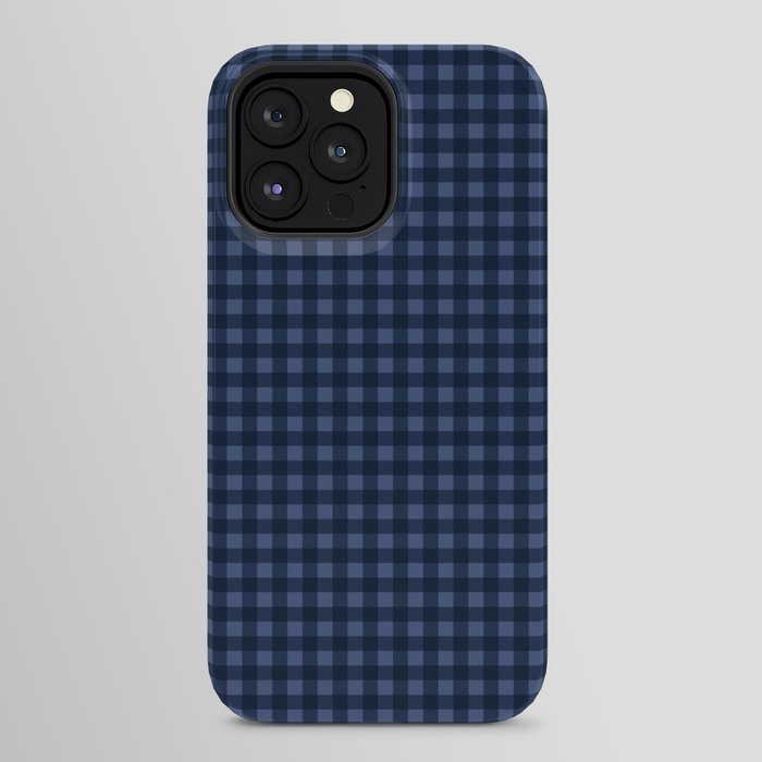 Gingham Plaid Pattern - Navy Blue iPhone Case Gallery Image 24