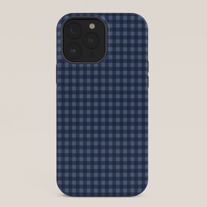 Gingham Plaid Pattern - Navy Blue iPhone Case Gallery Image 36
