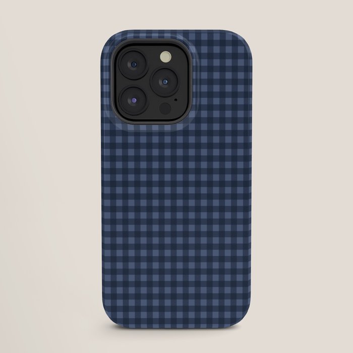 Gingham Plaid Pattern - Navy Blue iPhone Case Gallery Image 27