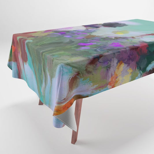 abstract floral bloom Tablecloth Gallery Image 1