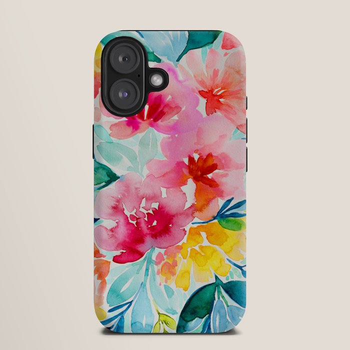 Neon Floral iPhone Case Gallery Image 9