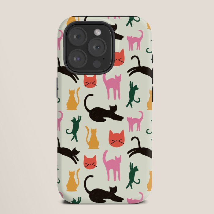 Colorful Cats Pattern iPhone Case Gallery Image 11