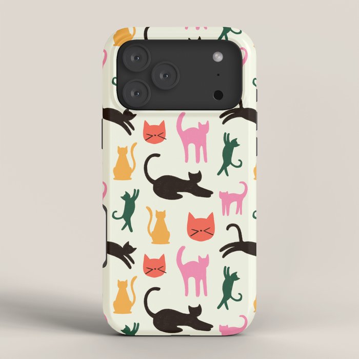 Colorful Cats Pattern iPhone Case Gallery Image 4
