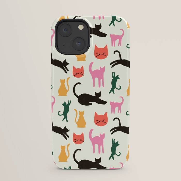 Colorful Cats Pattern iPhone Case Gallery Image 21