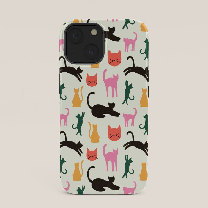 Colorful Cats Pattern iPhone Case Gallery Image 33