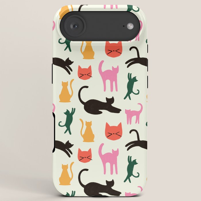 Colorful Cats Pattern iPhone Case Gallery Image 6