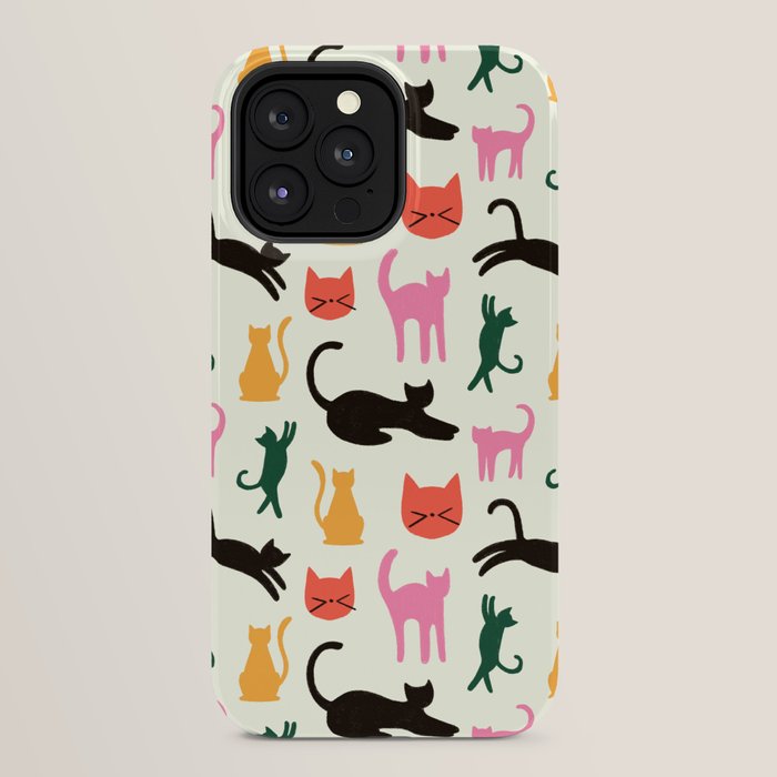 Colorful Cats Pattern iPhone Case Gallery Image 32