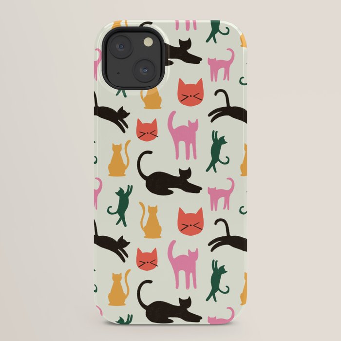 Colorful Cats Pattern iPhone Case Gallery Image 30