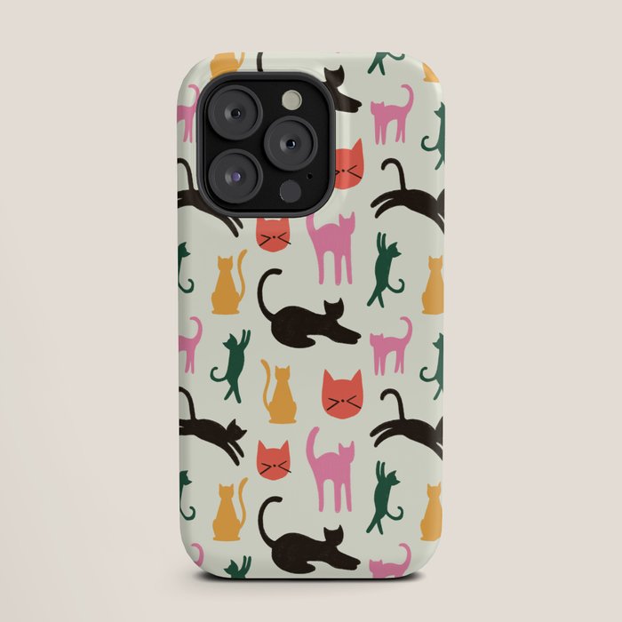 Colorful Cats Pattern iPhone Case Gallery Image 19