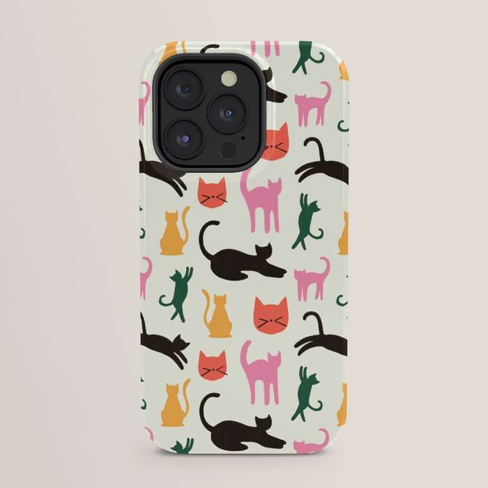 Colorful Cats Pattern iPhone Case Gallery Image 23