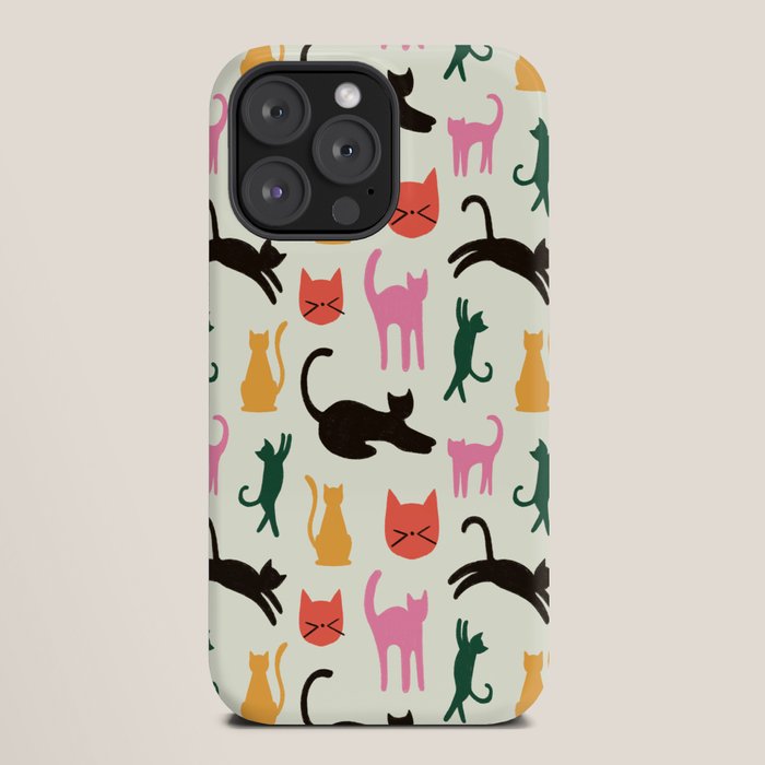 Colorful Cats Pattern iPhone Case Gallery Image 20