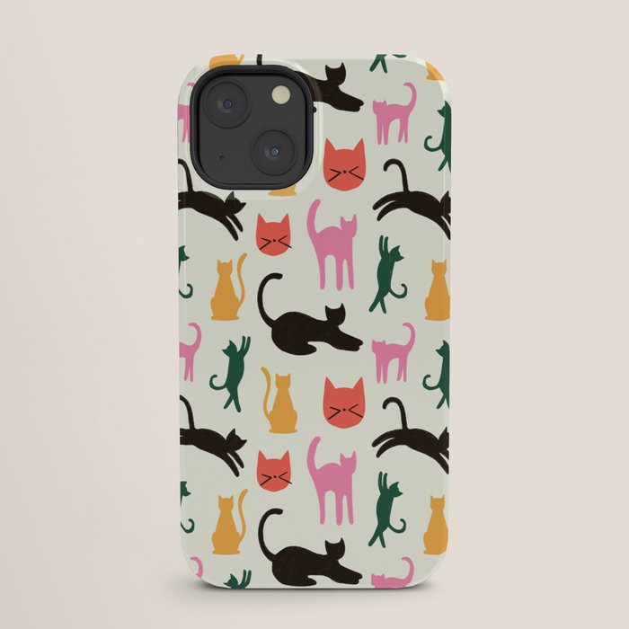 Colorful Cats Pattern iPhone Case Gallery Image 25