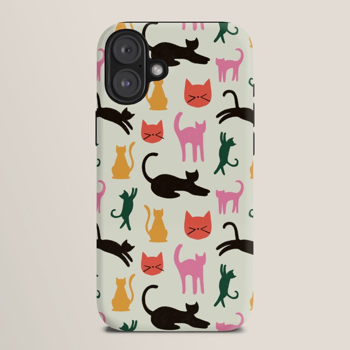 Colorful Cats Pattern iPhone Case Gallery Image 10