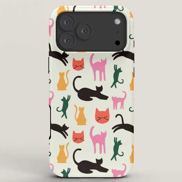 Colorful Cats Pattern iPhone Case Gallery Image 8
