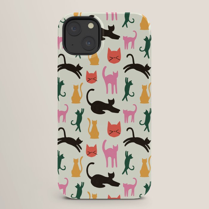 Colorful Cats Pattern iPhone Case Gallery Image 26