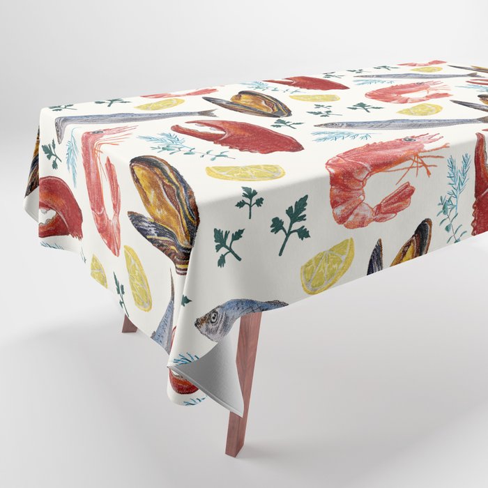 Sicily Seafood Tablecloth Gallery Image 1