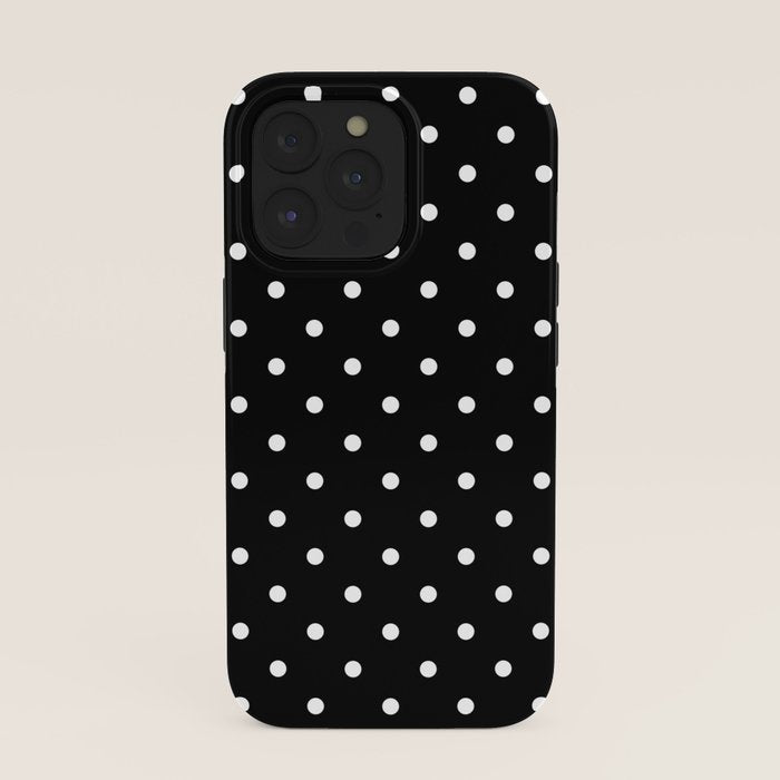 Black and White Polka Dots iPhone Case Gallery Image 39