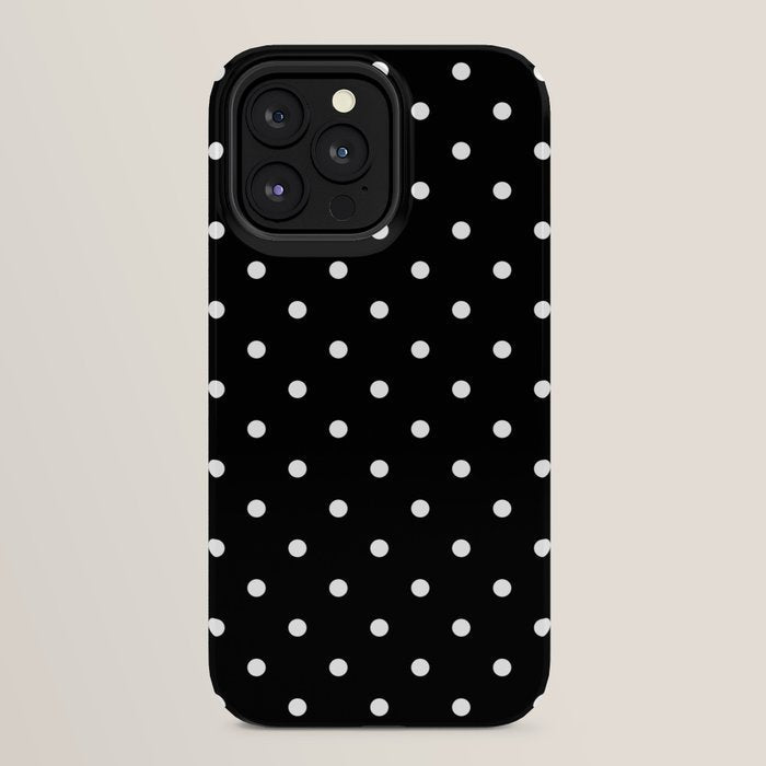 Black and White Polka Dots iPhone Case Gallery Image 32