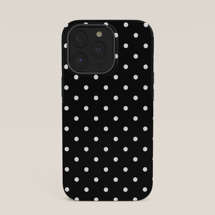 Black and White Polka Dots iPhone Case Gallery Image 35