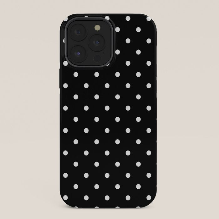 Black and White Polka Dots iPhone Case Gallery Image 36