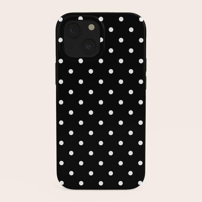 Black and White Polka Dots iPhone Case Gallery Image 38