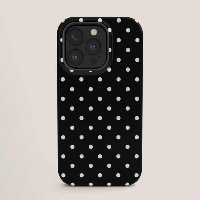 Black and White Polka Dots iPhone Case Gallery Image 27