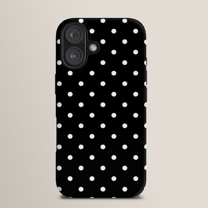 Black and White Polka Dots iPhone Case Gallery Image 13