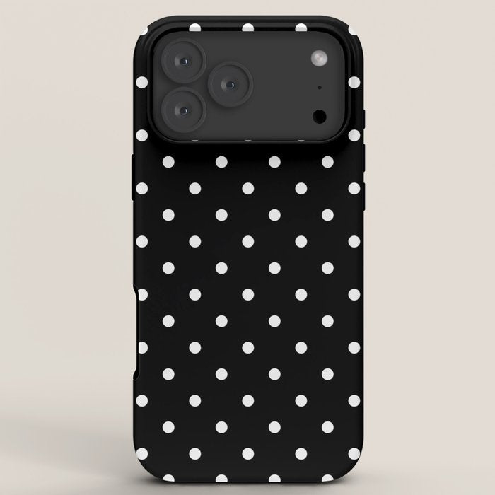 Black and White Polka Dots iPhone Case Gallery Image 8