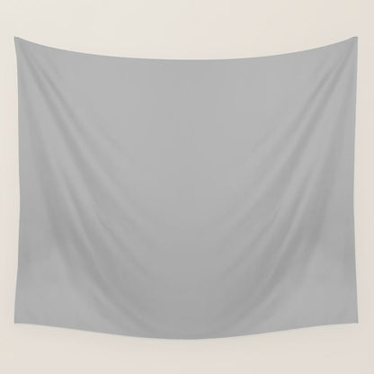 Light Gray Solid. Silver Minimalism Wall Tapestry Gallery Image 3