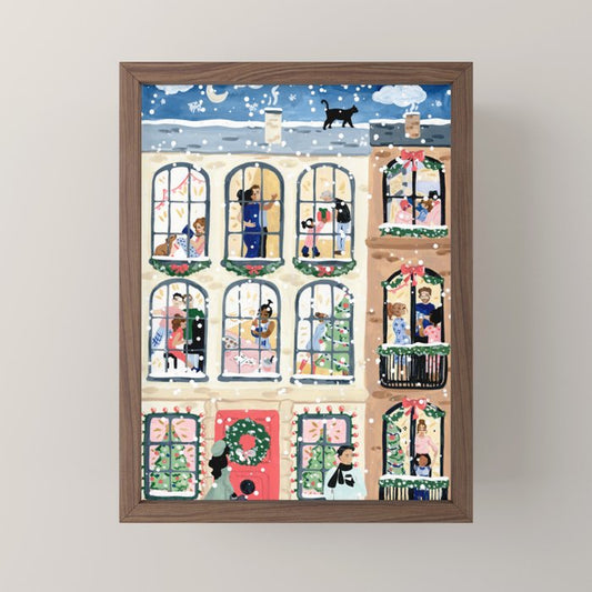 Holiday Apartment Windows Mini Art Print Gallery Image 2