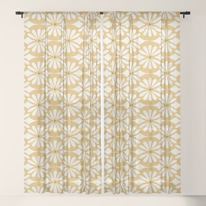 Solstice Boho Geometric Goldenrod Window Curtain Gallery Image 21