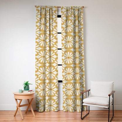 Solstice Boho Geometric Goldenrod Window Curtain Gallery Image 8