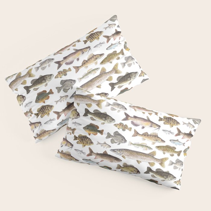 Midwest Freshwater Fish Pillow Sham Gallery Image 2
