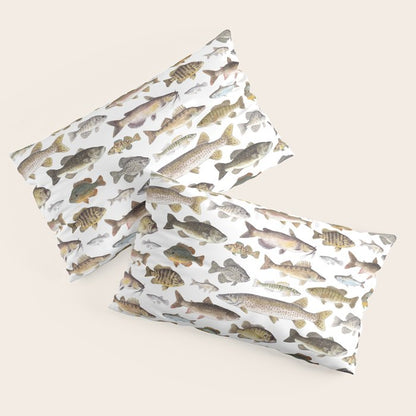 Midwest Freshwater Fish Pillow Sham Gallery Image 2