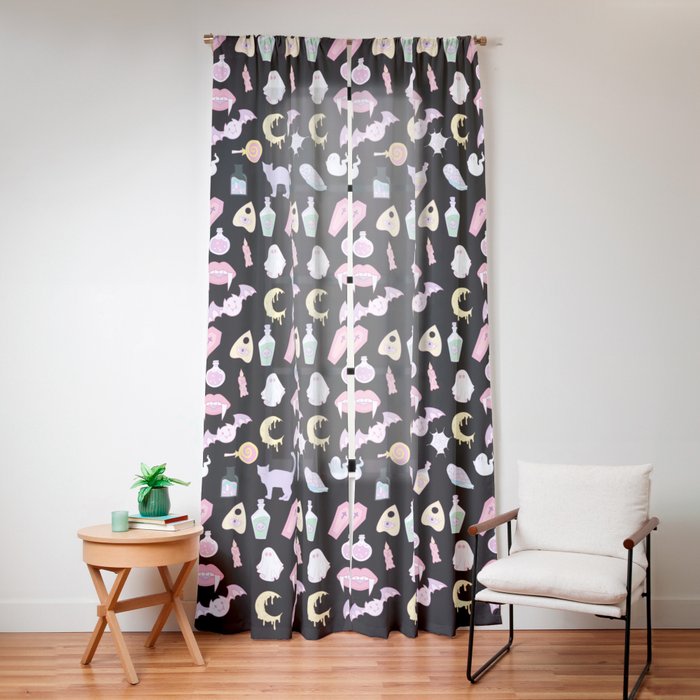 Pastel Goth Window Curtain Gallery Image 12