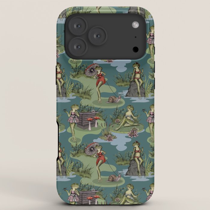 Vintage Pin-Up Girl Frogs iPhone Case Gallery Image 8