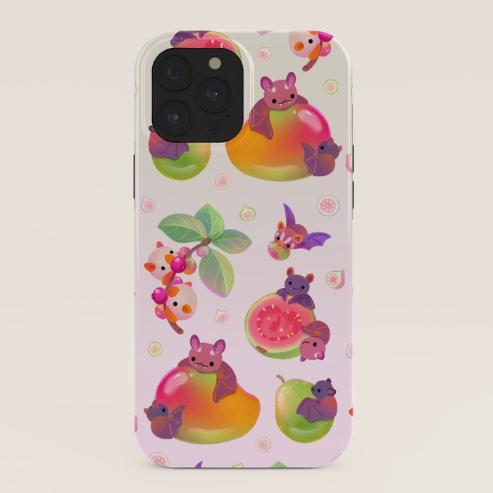 Fruit and bat - pastel iPhone Case Gallery Image 40