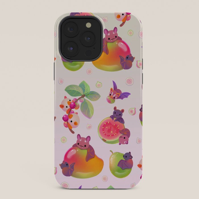 Fruit and bat - pastel iPhone Case Gallery Image 36