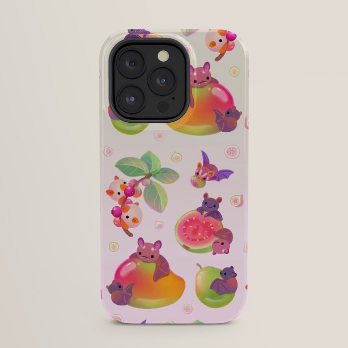 Fruit and bat - pastel iPhone Case Gallery Image 23