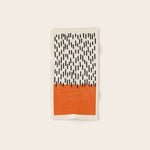 Mid Century Modern Minimalist Rothko Inspired Color Field Red Rain With Lines Geometric Style Bath Towel Gallery Image 1