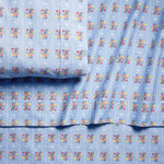 Bright Posies & Stripe Brushed Cotton Sheet Set