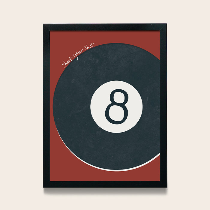 Magic Eight Framed Poster 9x12