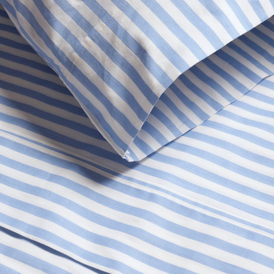 Simple Stripe Brushed Cotton Sheet Set