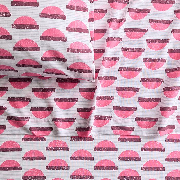 Sunset Steps Brushed Cotton Sheet Set