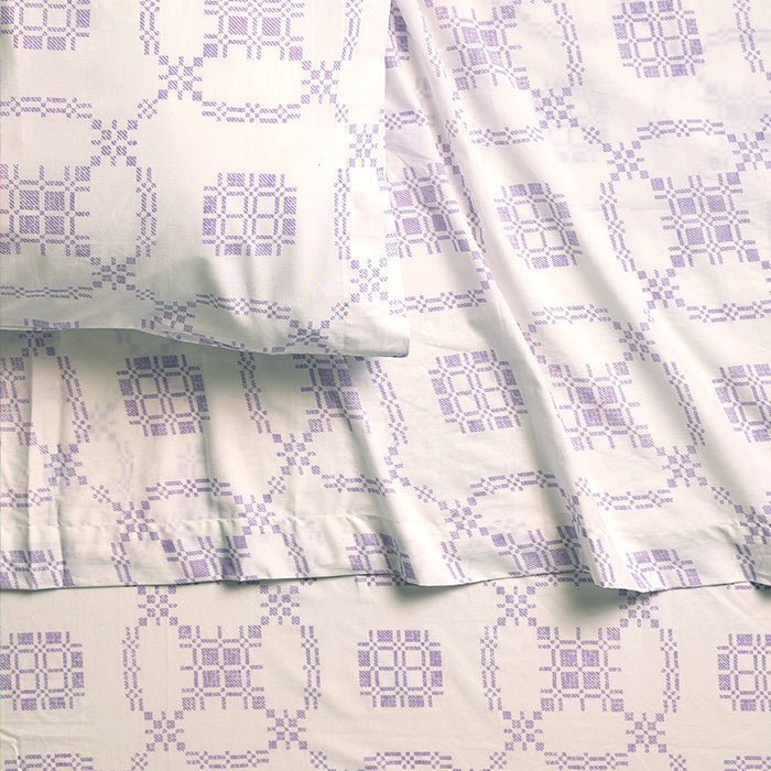 Woven Rings Brushed Cotton Sheet Set